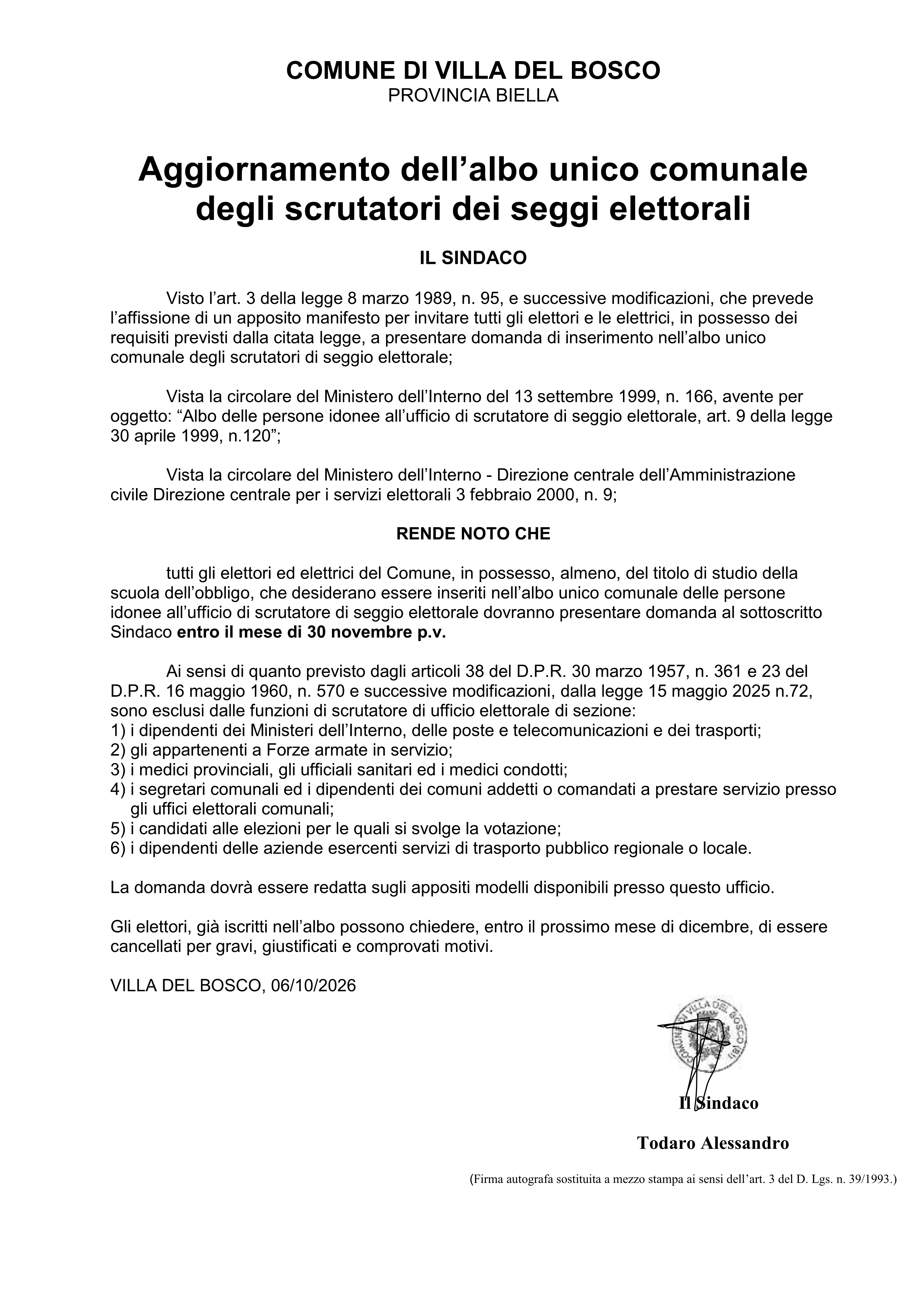 Manifesto Scrutatori